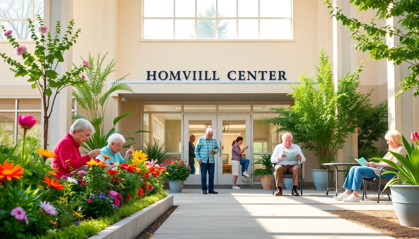 Seniors enjoy activities at the Howard Lieburn Senior Center, portraying a vibrant and welcoming community.