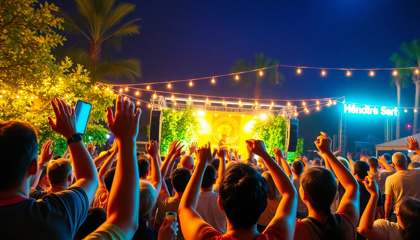 Experience the excitement of henderson entertainment at a vibrant outdoor concert event.